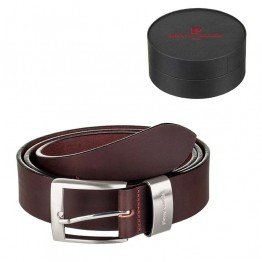 Мъжки колан Pierre Cardin, Кафяв, Класически