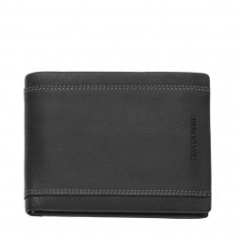 Мъжки порфейл Silver Flame, Колекция Венеция,Черен