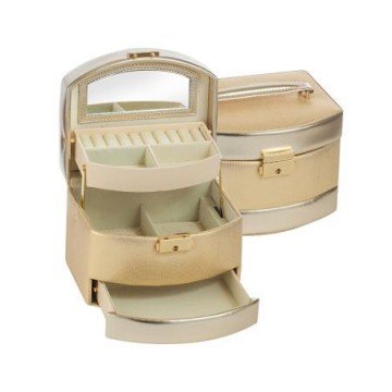 Кутия за бижута Casa Interior, Тип куфарче, Златна