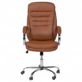 Президентски офис стол Casa Interior 6113, Тъмно оранжев, Еко кожа