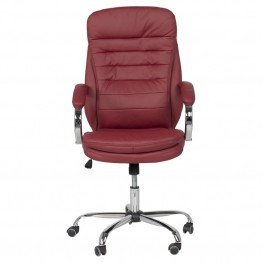 Президентски офис стол Casa Interior 6113 ,Вишна, Еко кожа