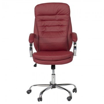 Президентски офис стол Casa Interior 6113 ,Вишна, Еко кожа