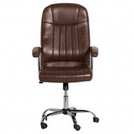 Президентски офис стол Casa Interior 6181, Искрящо кафяв