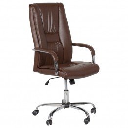 Президентски офис стол Casa Interior 6500, Искрящо Кафяв, Еко кожа