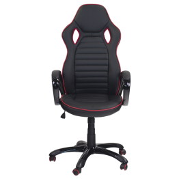 Президентски офис стол Casa Interior 7507, Черен/Червен, Еко кожа