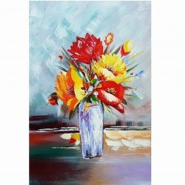 Картина Casa Interior, Ваза с цветя, 60/90см