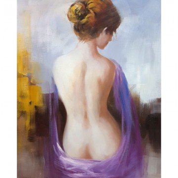 Картина Casa Interior, Жена в лилаво, 50/60см