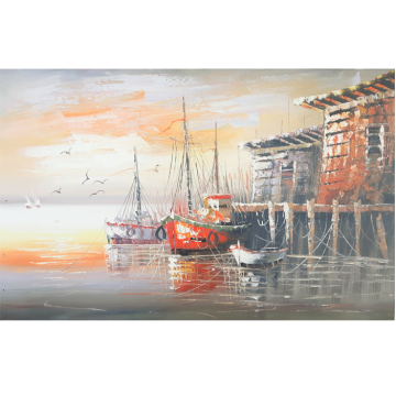 Картина Casa Interior, Лодки в морето, 60/90 см