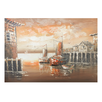 Картина Casa Interior, Лодки в морето, 90/60 см